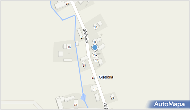 Głęboka, Głęboka, 35a, mapa Głęboka