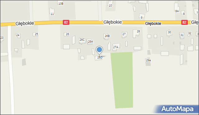 Głębokie, Głębokie, 26D, mapa Głębokie