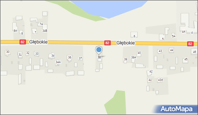 Głębokie, Głębokie, 38, mapa Głębokie