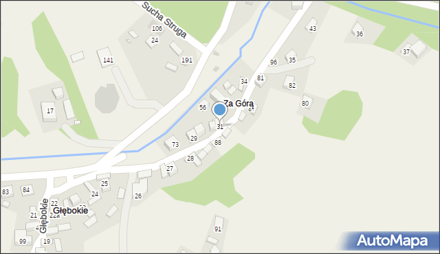 Głębokie, Głębokie, 31, mapa Głębokie