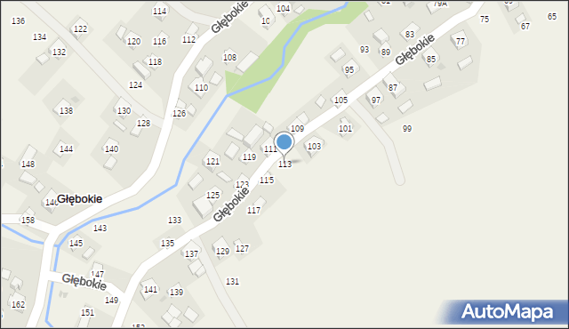 Głębokie, Głębokie, 113, mapa Głębokie