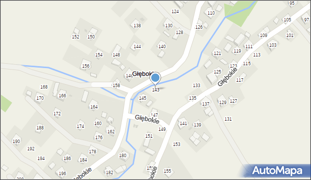 Głębokie, Głębokie, 143, mapa Głębokie