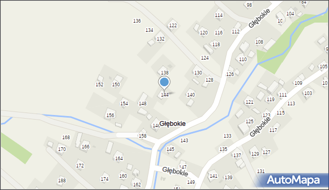 Głębokie, Głębokie, 144, mapa Głębokie