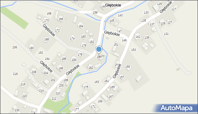 Głębokie, Głębokie, 180, mapa Głębokie