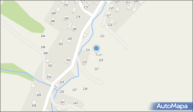 Głębokie, Głębokie, 229, mapa Głębokie