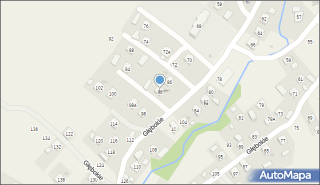 Głębokie, Głębokie, 96, mapa Głębokie