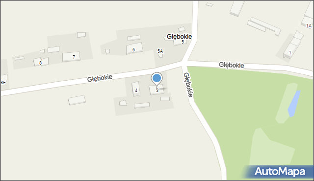 Głębokie, Głębokie, 3, mapa Głębokie