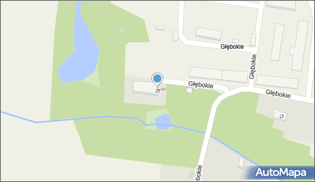 Głębokie, Głębokie, 16, mapa Głębokie