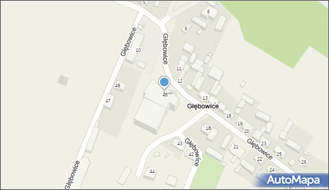 Głębowice, Głębowice, 46, mapa Głębowice