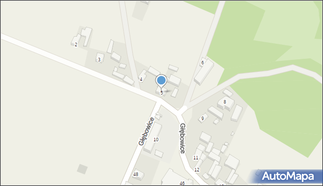 Głębowice, Głębowice, 5, mapa Głębowice