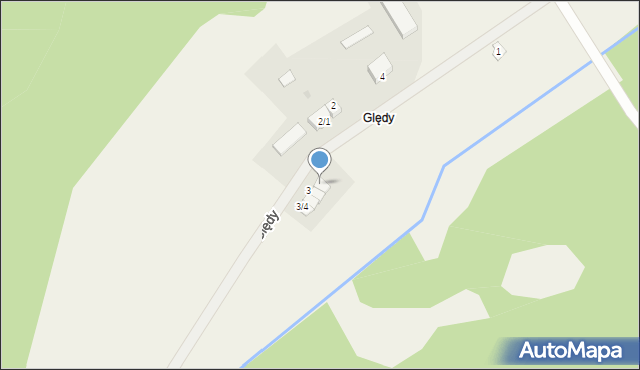 Ględy, Ględy, 3/1, mapa Ględy