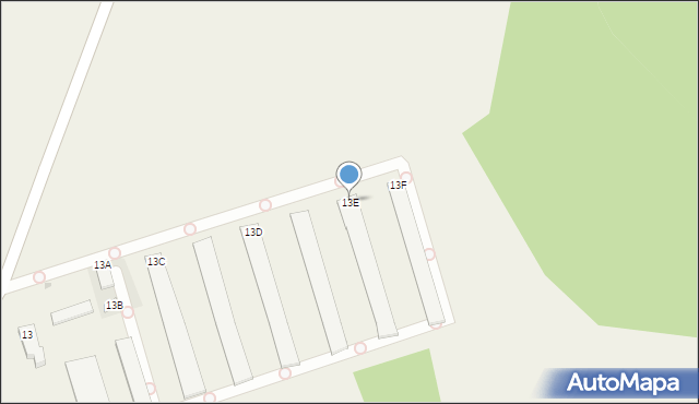 Gledzianów, Gledzianów, 13E, mapa Gledzianów