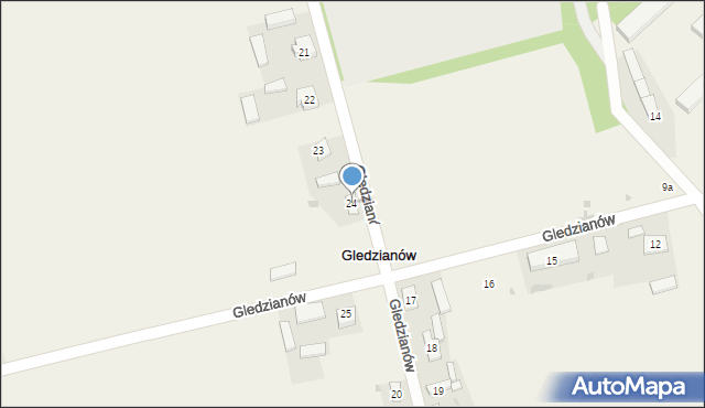 Gledzianów, Gledzianów, 24, mapa Gledzianów