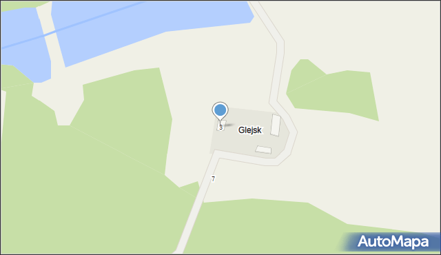 Glejsk, Glejsk, 3, mapa Glejsk