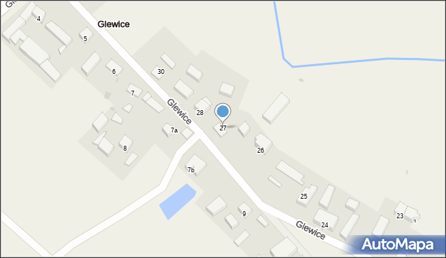 Glewice, Glewice, 27, mapa Glewice