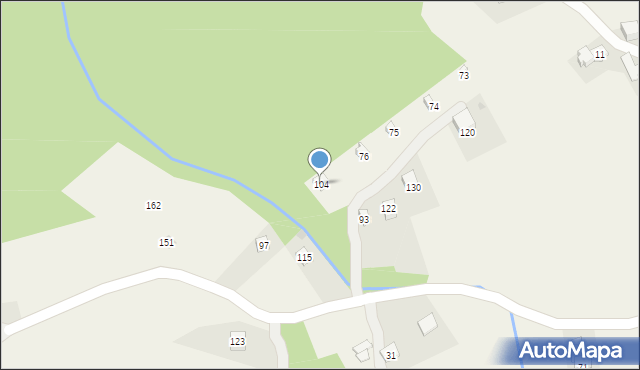 Glichów, Glichów, 104, mapa Glichów