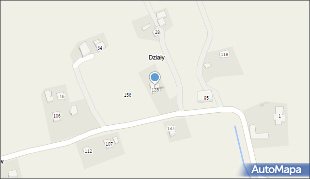 Glichów, Glichów, 128, mapa Glichów