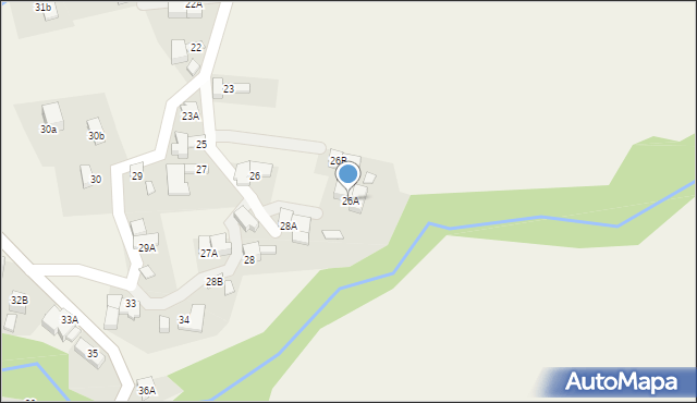 Gliczarów Dolny, Gliczarów Dolny, 26A, mapa Gliczarów Dolny