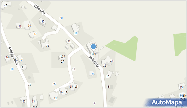 Gliczarów Górny, Gliczarów Górny, 126, mapa Gliczarów Górny