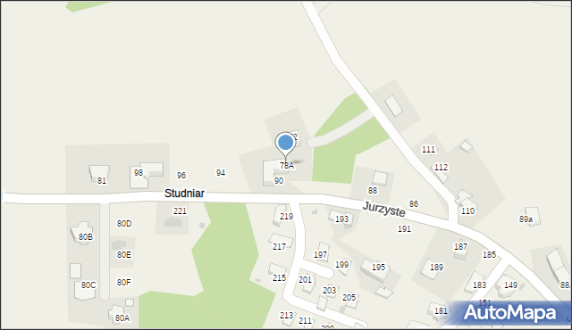 Gliczarów Górny, Gliczarów Górny, 78A, mapa Gliczarów Górny