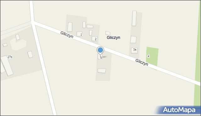 Gliczyn, Gliczyn, 3, mapa Gliczyn