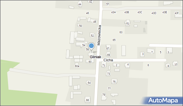 Gliniak, Gliniak, 37, mapa Gliniak