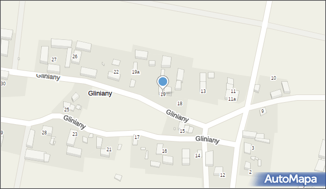Gliniany, Gliniany, 19, mapa Gliniany