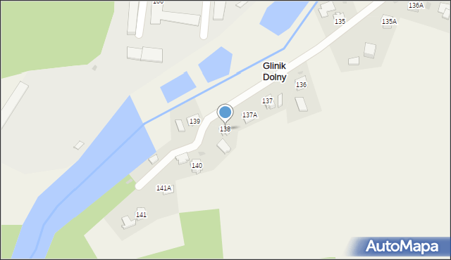 Glinik Dolny, Glinik Dolny, 138, mapa Glinik Dolny