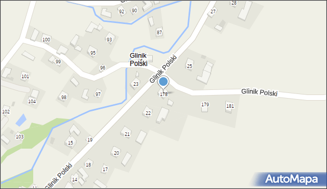 Glinik Polski, Glinik Polski, 178, mapa Glinik Polski