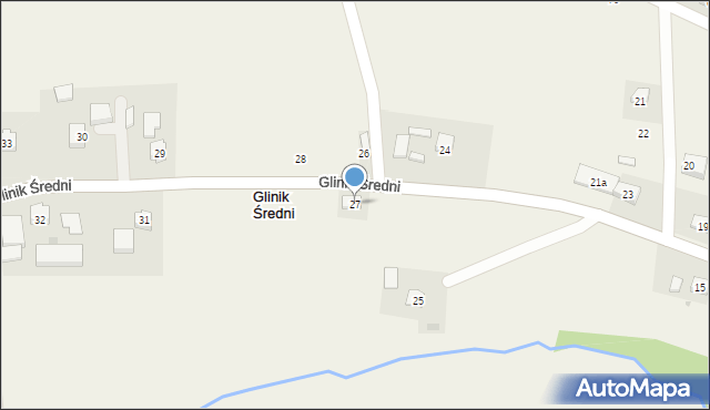 Glinik Średni, Glinik Średni, 27, mapa Glinik Średni