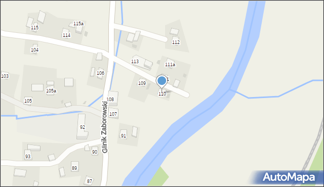 Glinik Zaborowski, Glinik Zaborowski, 110, mapa Glinik Zaborowski