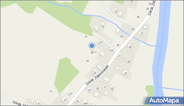 Glinik Zaborowski, Glinik Zaborowski, 22, mapa Glinik Zaborowski