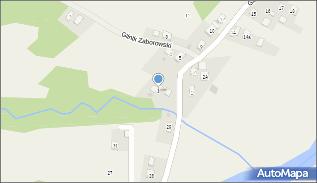 Glinik Zaborowski, Glinik Zaborowski, 3, mapa Glinik Zaborowski