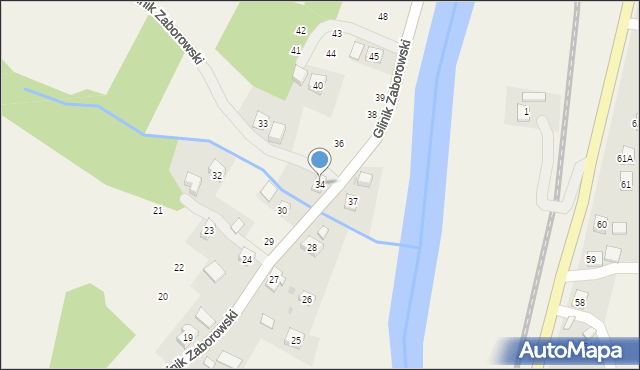 Glinik Zaborowski, Glinik Zaborowski, 34, mapa Glinik Zaborowski