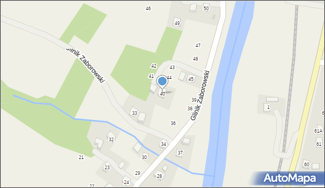 Glinik Zaborowski, Glinik Zaborowski, 40, mapa Glinik Zaborowski
