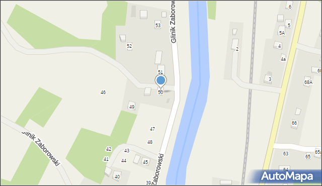 Glinik Zaborowski, Glinik Zaborowski, 50, mapa Glinik Zaborowski