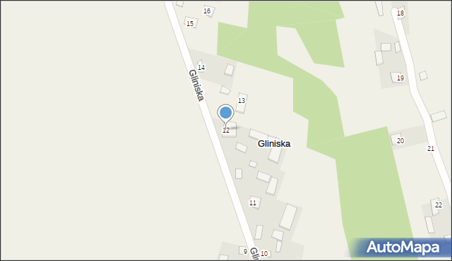 Gliniska, Gliniska, 12, mapa Gliniska