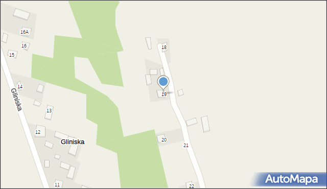 Gliniska, Gliniska, 19, mapa Gliniska