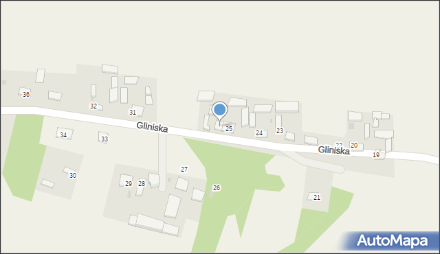 Gliniska, Gliniska, 25a, mapa Gliniska