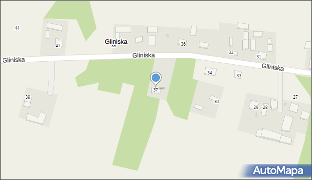 Gliniska, Gliniska, 37, mapa Gliniska