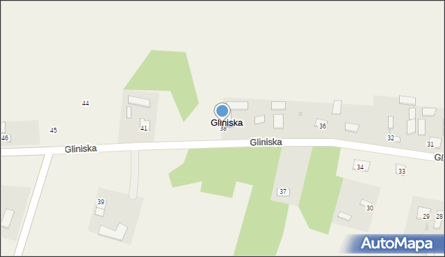 Gliniska, Gliniska, 38, mapa Gliniska