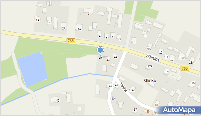 Glinka, Glinka, 45, mapa Glinka