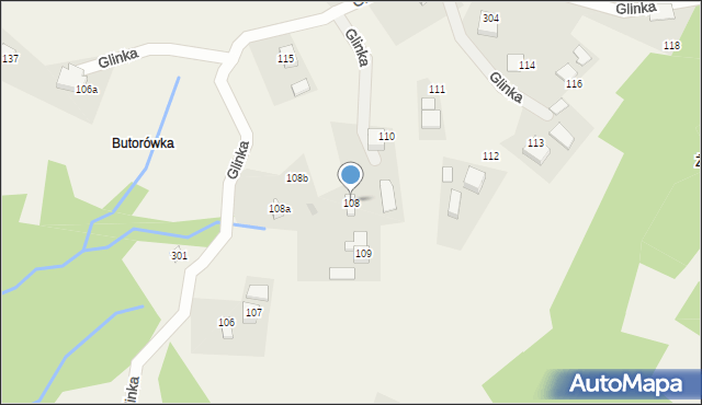 Glinka, Glinka, 108, mapa Glinka