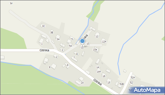 Glinka, Glinka, 11, mapa Glinka