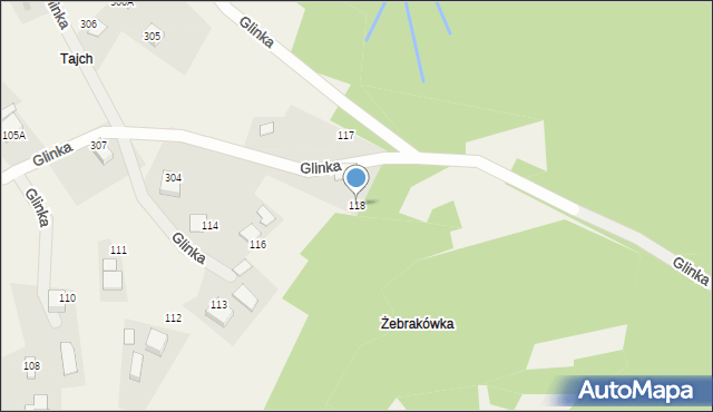 Glinka, Glinka, 118, mapa Glinka