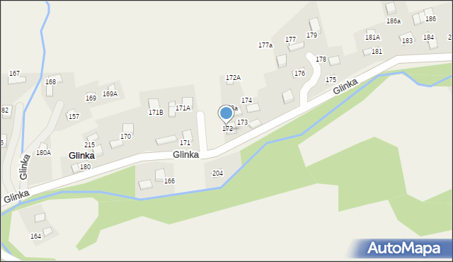 Glinka, Glinka, 172, mapa Glinka