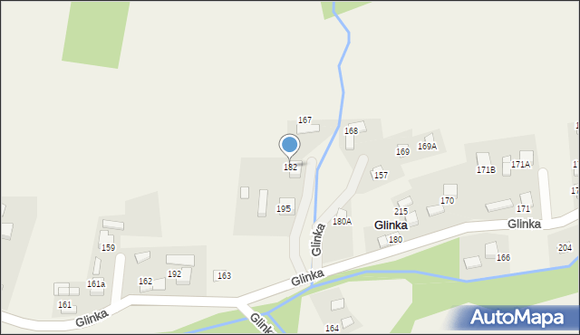 Glinka, Glinka, 182, mapa Glinka