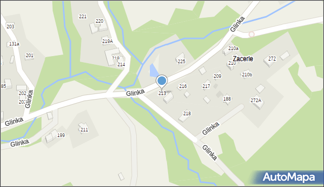 Glinka, Glinka, 213, mapa Glinka