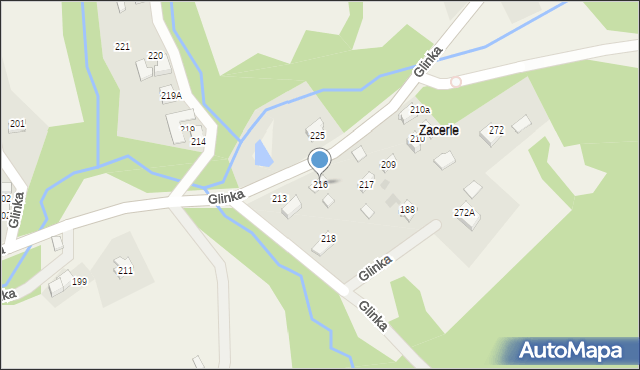 Glinka, Glinka, 216, mapa Glinka