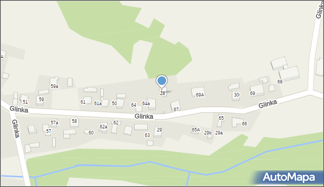 Glinka, Glinka, 28, mapa Glinka